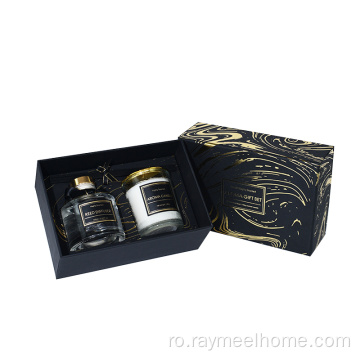 Reed Difuzor Set set de cutii de cadouri cu lumânări de parfum
